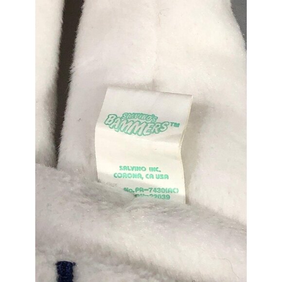 Salvinos Bammers Mark Messier #11 NHL Hockey Plush Bear With Tags 1999 White 9" - Picture 7 of 8